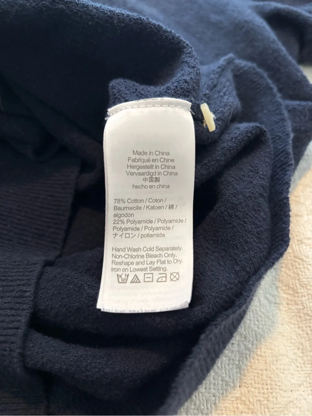 J. Crew Navy Pique Polo Shirt